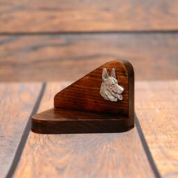 German Shepherd - Wooden Candlestick With Dog, Souvenir, Decoration, Limited Edition, Collection - thumbnail 2