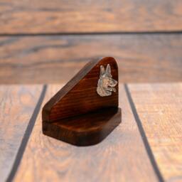 German Shepherd - Wooden Candlestick With Dog, Souvenir, Decoration, Limited Edition, Collection - thumbnail 3