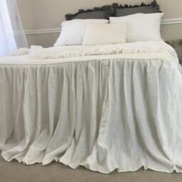 Soft White Bedspread, Off Bedding, Bedspread Queen King Twin Full - thumbnail 3
