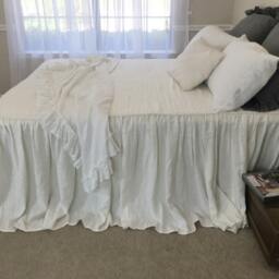 Soft White Bedspread, Off Bedding, Bedspread Queen King Twin Full - thumbnail 4