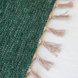 Small Forest Green Rug, Cotton Bathroom Bedroom Shower Washable Kitchen Gr??ner Teppich, Tapis Vert - thumbnail 3