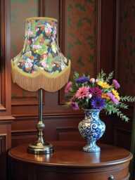 Bird Of Juno Peacock Fabric Table Lampshade Ceiling Lights Pendants Floor Standard - Animal Print Fabric Lamp Shades