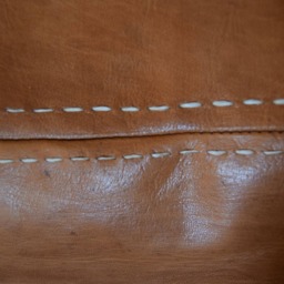 Leather Stool, Ottoman Pouf, Square Tan Pouf Poufs, Handmade Pouf, Footstool, Berber Floor Cushion, Pouf Chair, Leather Gift - thumbnail 3
