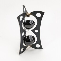 Industrial Metal Sand Timer - Steampunk Hourglass Decor - 15 Or 30Min - thumbnail 2