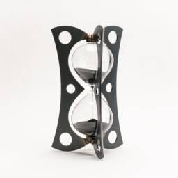 Industrial Metal Sand Timer - Steampunk Hourglass Decor - 15 Or 30Min