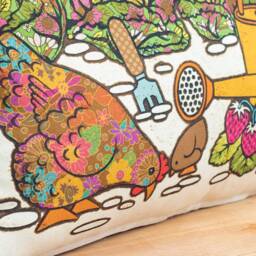 Potting Shed Scatter Cushion Allotment Scene Chicken Art Vegetable Patch Grow Your Own Gift For Gardener Smallholder Smallholding Souvenir - thumbnail 3