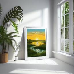 Pantanal Travel Print - Brazil, Poster, Home Decor, Gift Or Canvas - thumbnail 2