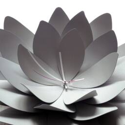 Lotus Flower Wall Clock - Large Modern Home Decor - thumbnail 3