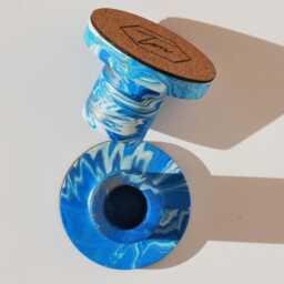 Marbled Eco Resin Candleholder Set Tapered Candlestick Holders - thumbnail 3