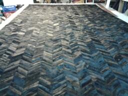 Raw Leather Argentina - Free Shipping Cowhide Patchwork Rugs Handmade 6' X 8'
