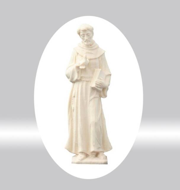 San Francesco Ritratto in Legno Pregevole/Nat