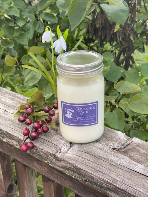 32 Oz Soy Candle Strong Scent, Farmhouse Jar - [Scent Choice] - image 1