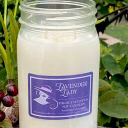 32 Oz Soy Candle Strong Scent, Farmhouse Jar - [Scent Choice] - thumbnail 2