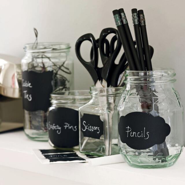 Chalkboard Labels - Wall Stickers Home Decor Art Nutmeg Art Product Identification Sticker Storage - image 1