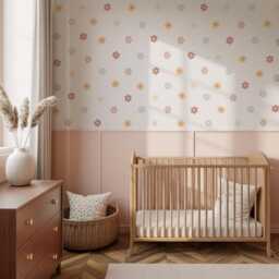 Colourful Daisy Flowers Nursery Wall Stickers - thumbnail 2