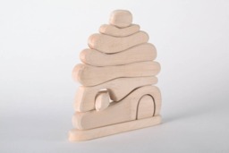 Meccano Wood - Educational Wooden Toy Blocks Organic Children Natural Handmade Building Block