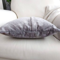 Pillow// Handmade Luxury Cushion// Decorative Grey Pillow // Pillow Case Cover With Zip/ Any Size Available - thumbnail 3