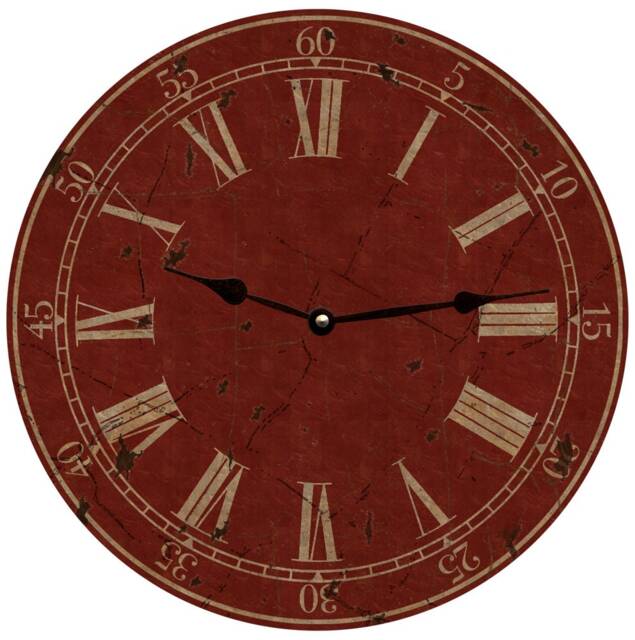 Red Classic Wall Clock - image 1
