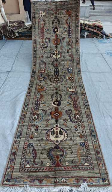 Handmade Afghan Wool Chobi Runner Rug Tribal Hallway Carpet - image 1