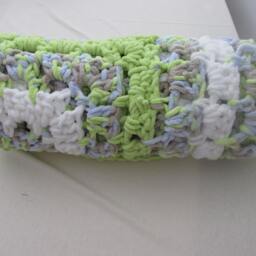 Cuddly Dark Green & Blue Baby Blanket - thumbnail 4