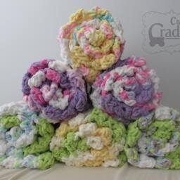 Cuddly Dark Green & Blue Baby Blanket - thumbnail 3