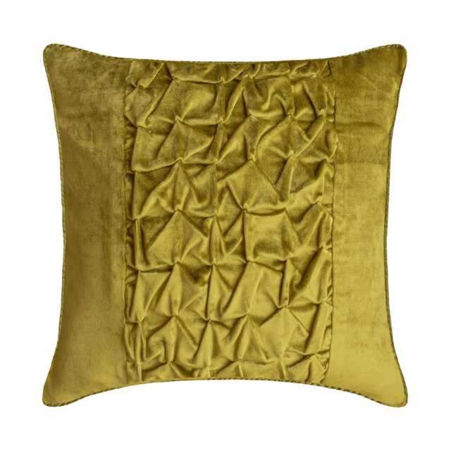 "Velvet Lemon Grass Green Throw Pillow 16""x16" - image 1