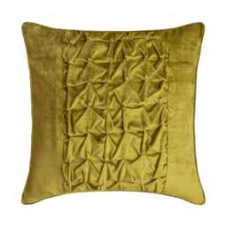 "Velvet Lemon Grass Green Throw Pillow 16""x16" - thumbnail 1