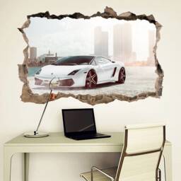 Lamborghini Gallardo Car Wall Decal, 3D Supercar Decor, Large Sticker - thumbnail 4