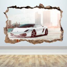 Lamborghini Gallardo Car Wall Decal, 3D Supercar Decor, Large Sticker - thumbnail 2