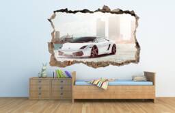 Lamborghini Gallardo Car Wall Decal, 3D Supercar Decor, Large Sticker - thumbnail 1