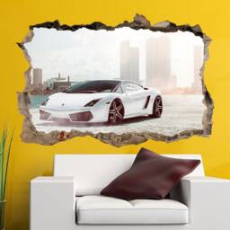 Lamborghini Gallardo Car Wall Decal, 3D Supercar Decor, Large Sticker - thumbnail 3