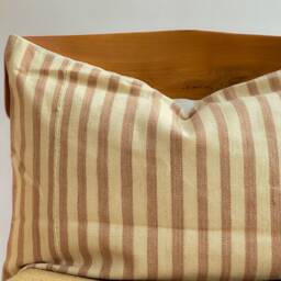 Hand Woven Natural Fiber Lumbar Pillow Cover - thumbnail 2