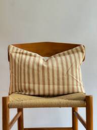 Hand Woven Natural Fiber Lumbar Pillow Cover - thumbnail 1