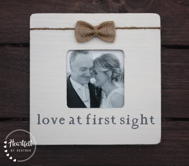 Love At First Sight Frame - Custom Anniversary Photo - image 1