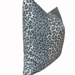 Colefax & Fowler Panthera Old Blue Cushion Cover Pillow Double Sided Home Interior - thumbnail 2