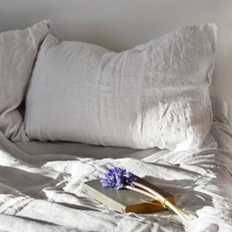 Simple White Complete Linen Bed Set, Duvet Cover, Flat Sheet, Pillowcases. Extra Fast Shipping - thumbnail 3