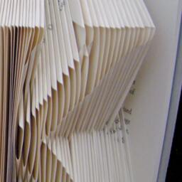 K Monograms Letters Alphabets Characters Folded-Book Art Sculpture - thumbnail 4