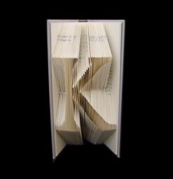 K Monograms Letters Alphabets Characters Folded-Book Art Sculpture - thumbnail 1