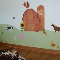 Personalized Barn Wall Sticker Decal For Kids Room - thumbnail 3