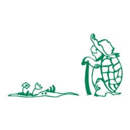 Kids Wall Decal Tortoise, Hand Drawn Sticker, Vinyl Wall Tortoise Children's Room Sticker - thumbnail 2