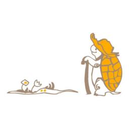 Kids Wall Decal Tortoise, Hand Drawn Sticker, Vinyl Wall Tortoise Children's Room Sticker - thumbnail 3