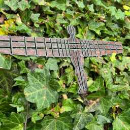 Rustic Angel Of The North Metal Wall Art Garden Plaque Living Room Decor 40cm - thumbnail 2