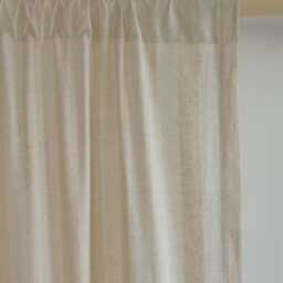 Rhea Linen Sheer Curtain, Blend Striped Curtain For Bedroom Living Room, Custom Panel, Drape, 1Pc - thumbnail 2