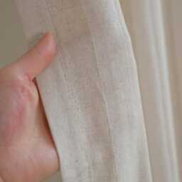 Rhea Linen Sheer Curtain, Blend Striped Curtain For Bedroom Living Room, Custom Panel, Drape, 1Pc - thumbnail 3