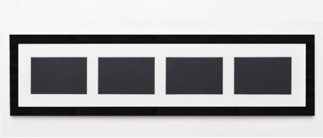 Black Veneer Multi Photo Picture Frame 4 - 8x6 Landscape Photos - image 1