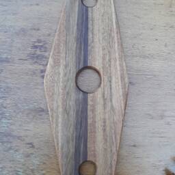 Handmade Wooden Wine Butler Bottle & Glass Holder - thumbnail 4