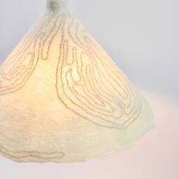 Pendant Ceiling Lighting/ Swag Lamp/Felted Wool/ Home Eco Decor/ Personalized Colors Lucielalune?? - thumbnail 3