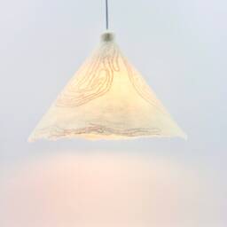 Pendant Ceiling Lighting/ Swag Lamp/Felted Wool/ Home Eco Decor/ Personalized Colors Lucielalune?? - thumbnail 2