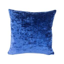 stunning Blue Designer Crushed Velvet Cushion Cover Home Decor Throw Pillow - thumbnail 2