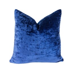 stunning Blue Designer Crushed Velvet Cushion Cover Home Decor Throw Pillow - thumbnail 1